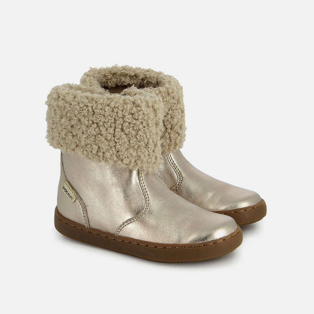 PLAY BOOTS FUR - COW FLASH - LIGHT BRONZE - BOOTS & BOTTINES