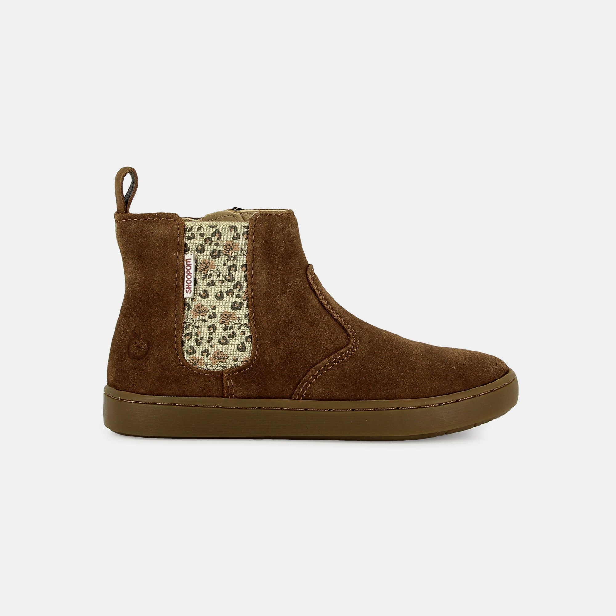 PLAY CHELSEA VELOURS OILY CAMEL BOOTS & BOTTINES