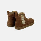 PLAY CHELSEA VELOURS OILY CAMEL BOOTS & BOTTINES