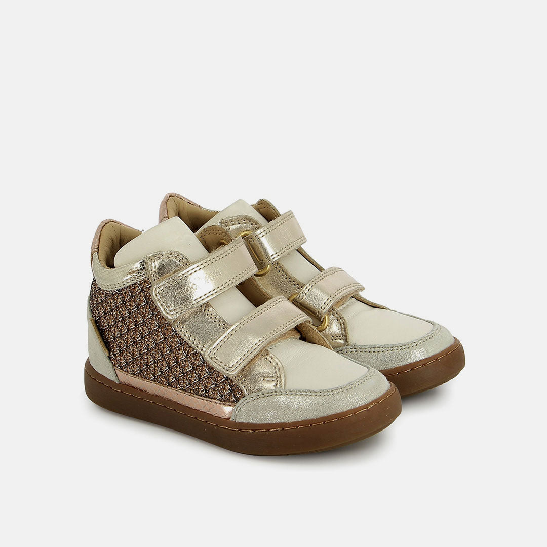 PLAY EASY CO - GLITTER CROSSY - PLATINE-WHITE - BASKETS