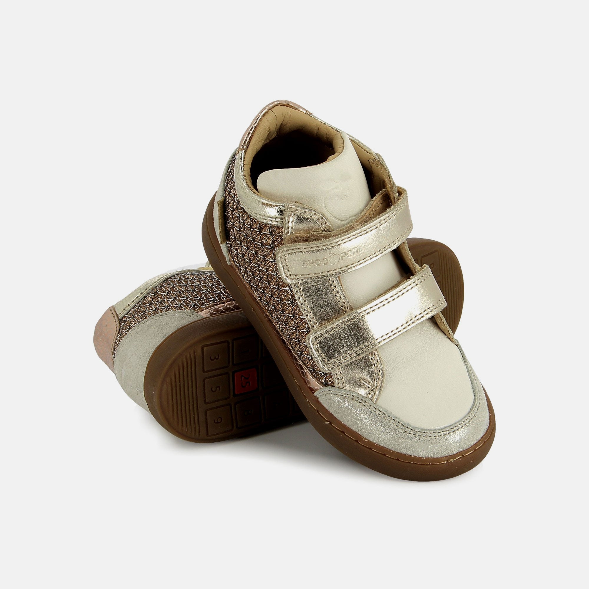 PLAY EASY CO - GLITTER CROSSY - PLATINE-WHITE - BASKETS