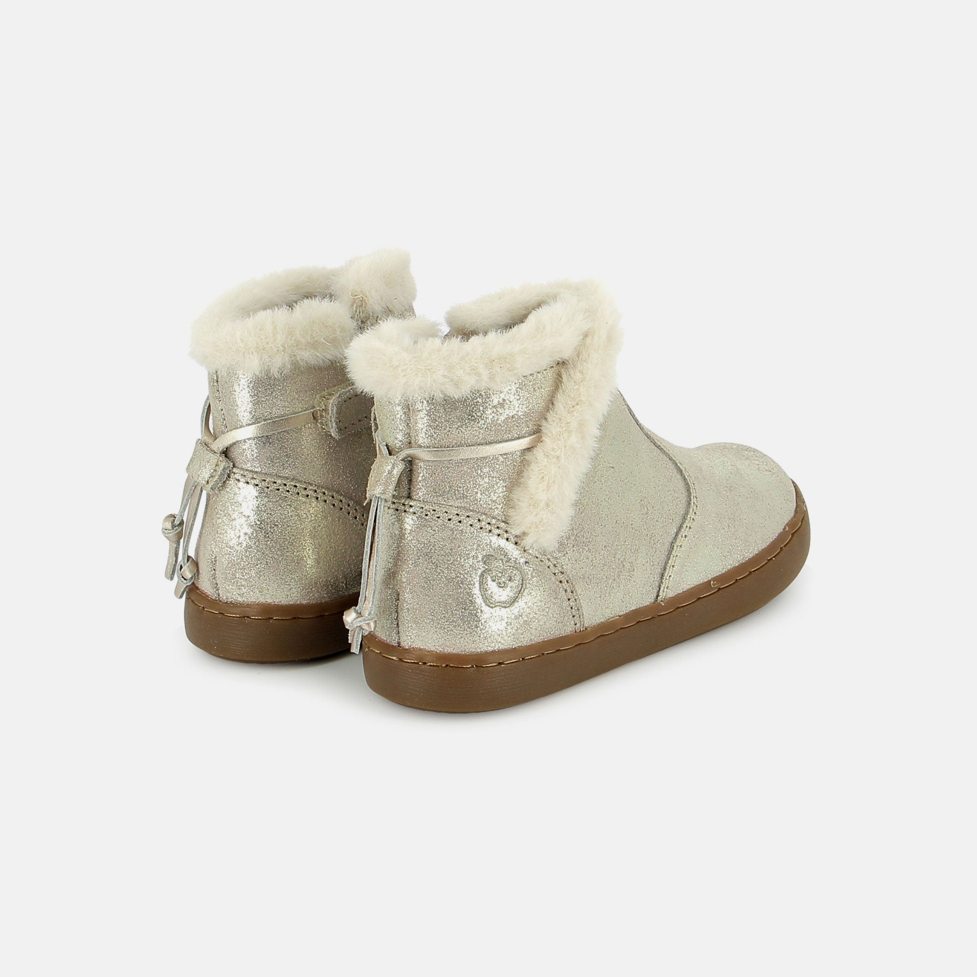 PLAY FUR SWEET AEGAN TAUPE PLATINE BOOTS & BOTTINES