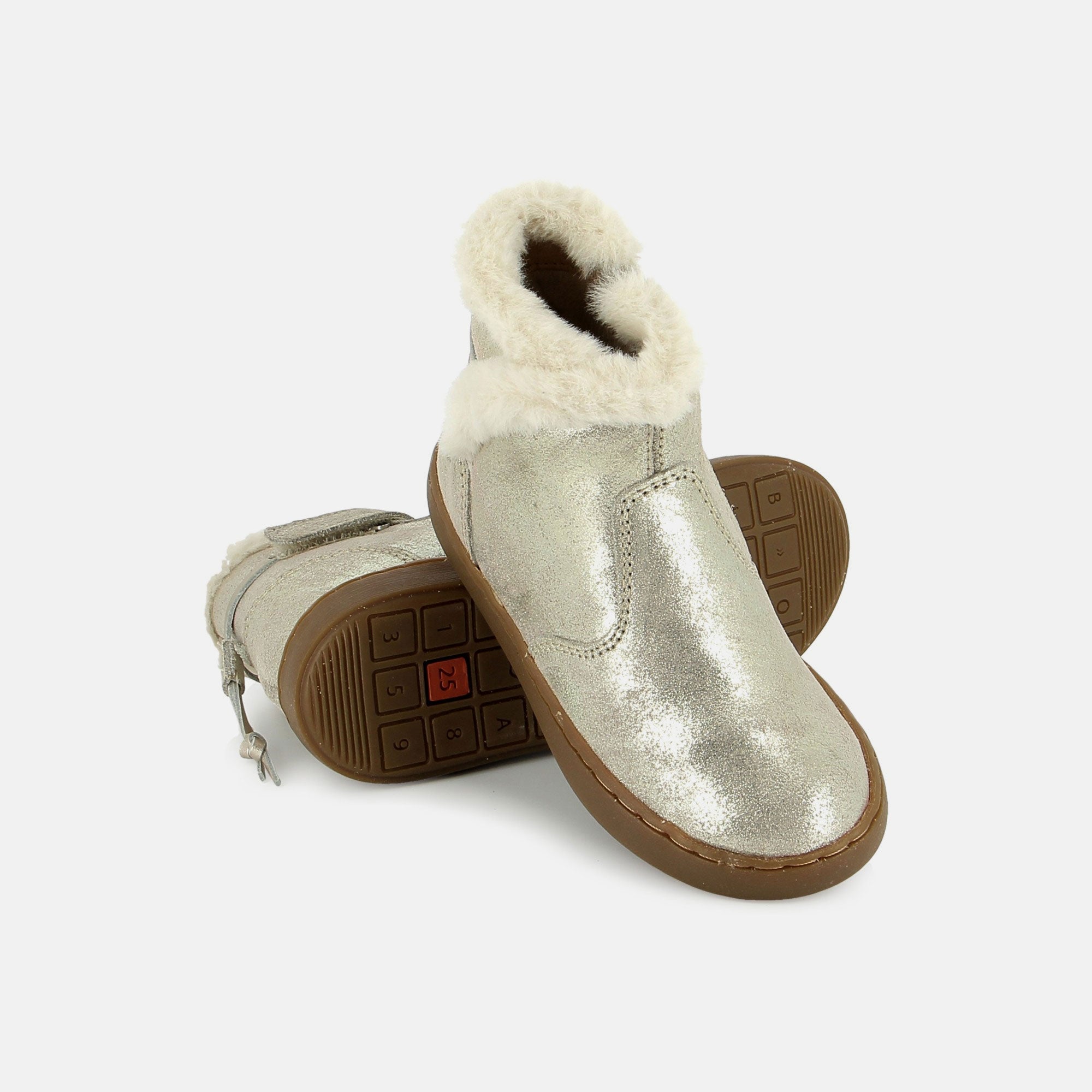 PLAY FUR SWEET AEGAN TAUPE PLATINE BOOTS & BOTTINES