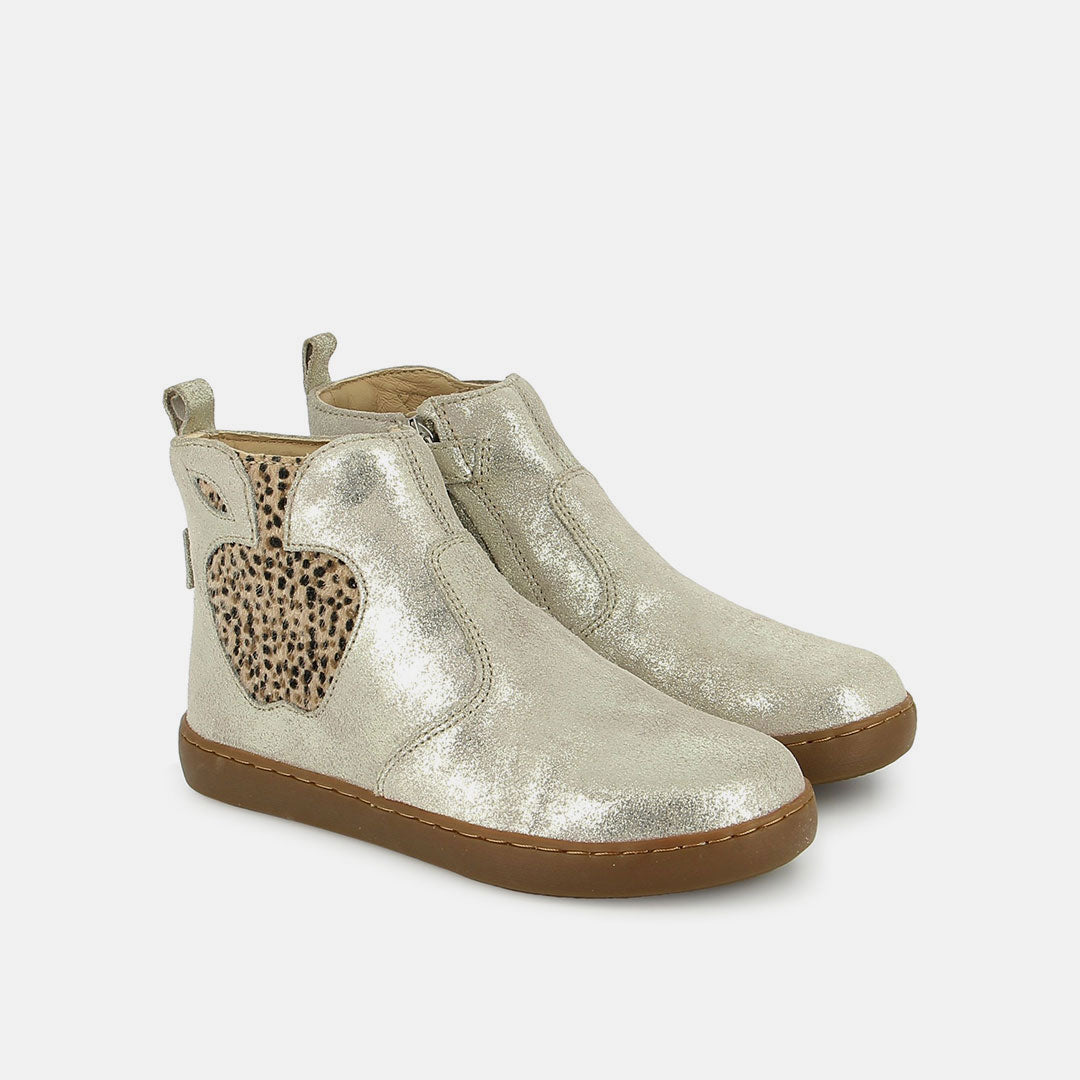 PLAY NEW APPLE AEGAN TAUPE PLATINE BOOTS & BOTTINES