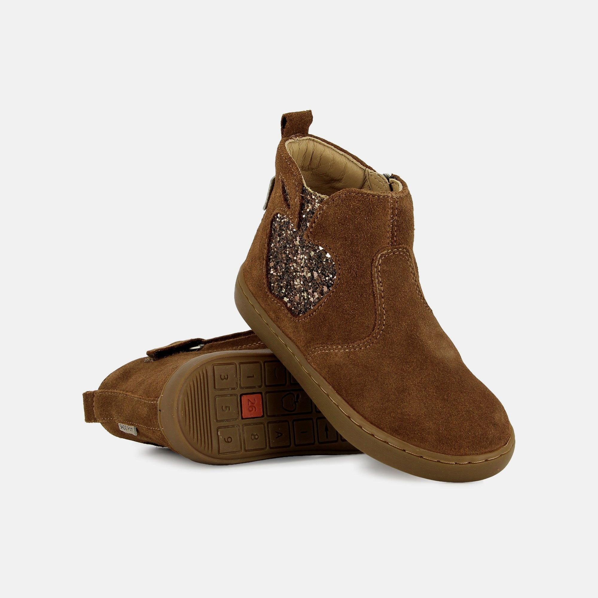 PLAY NEW APPLE - VELOURS OILY - CAMEL - BOOTS & BOTTINES