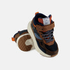 POW DRY TEX NAPPA NYLON BROWN NAVY BASKETS