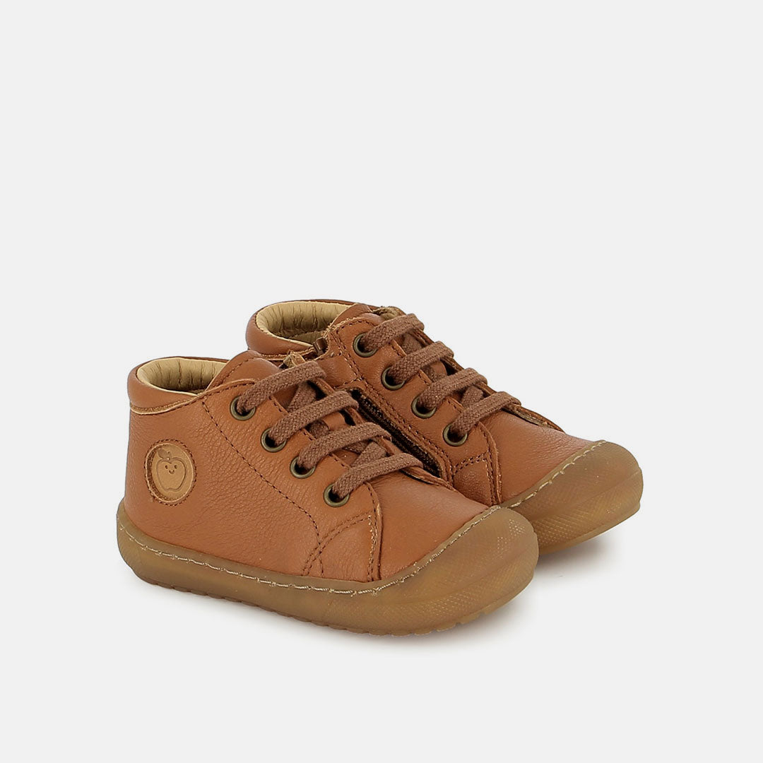 SCHMILBLICK ZIP LACE SAUVAGE CUOIO BASKETS