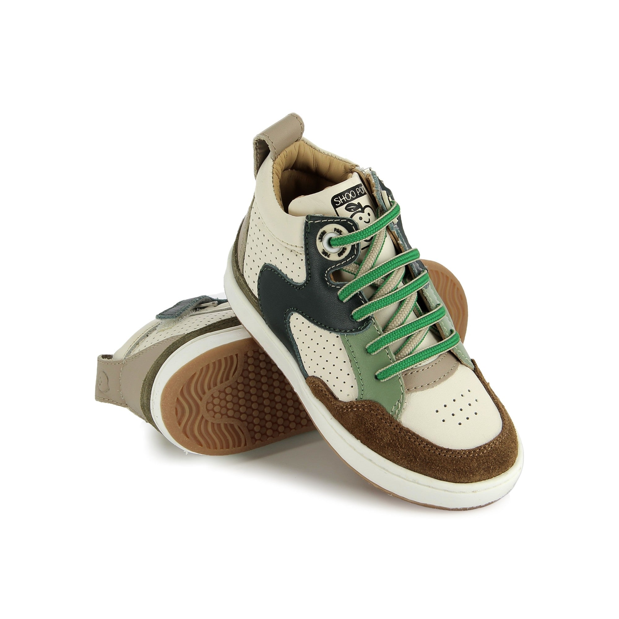TEAMS JOG LACE - KIRI-VELOURS - CRAIE-MENTA-DK CAMEL - BASKETS