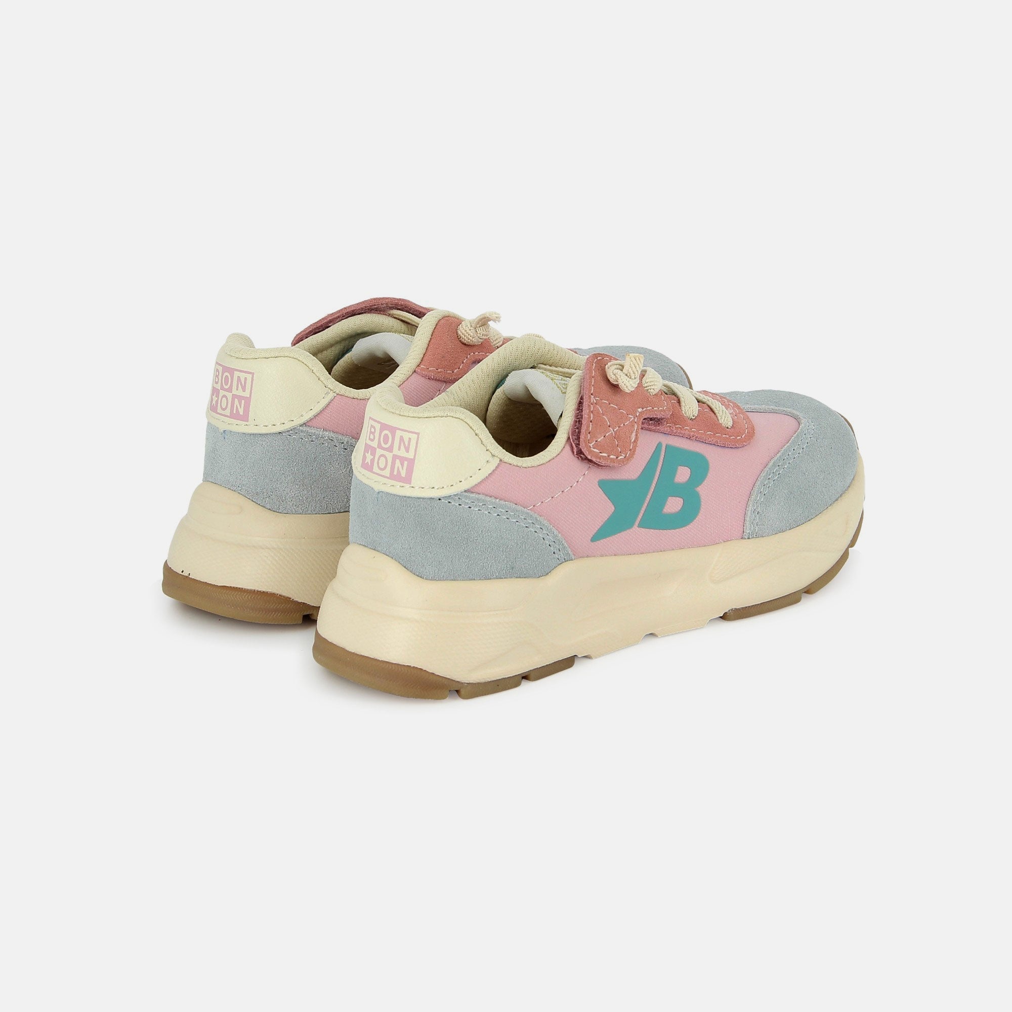 YARD BASKET - VELOURS-NYLON - PINK-BLUE-GREEN - BASKETS