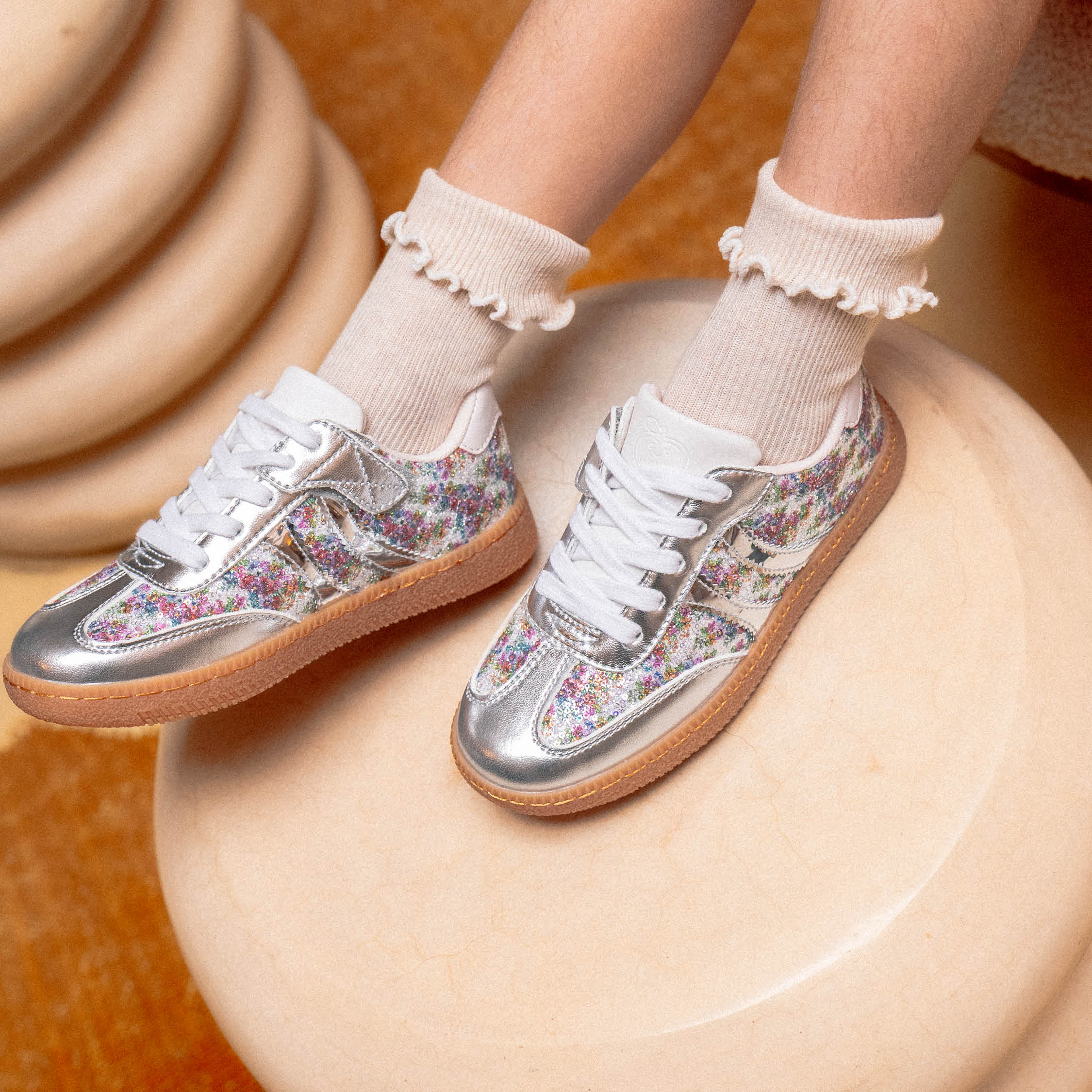 YUZU FAST LACE - SEQUINS - SILVER-FLO - BASKETS