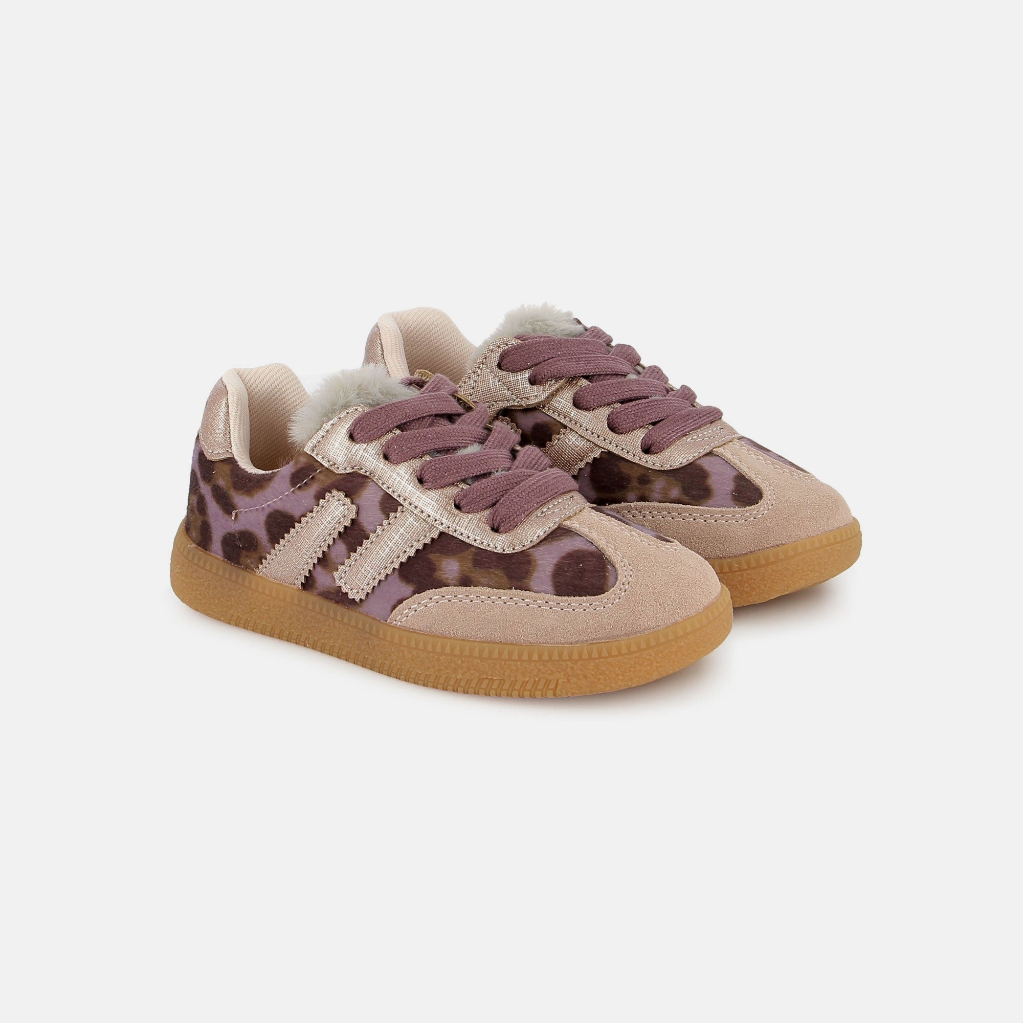 YUZU LACE HAIRY LEO PURPLE BASKETS
