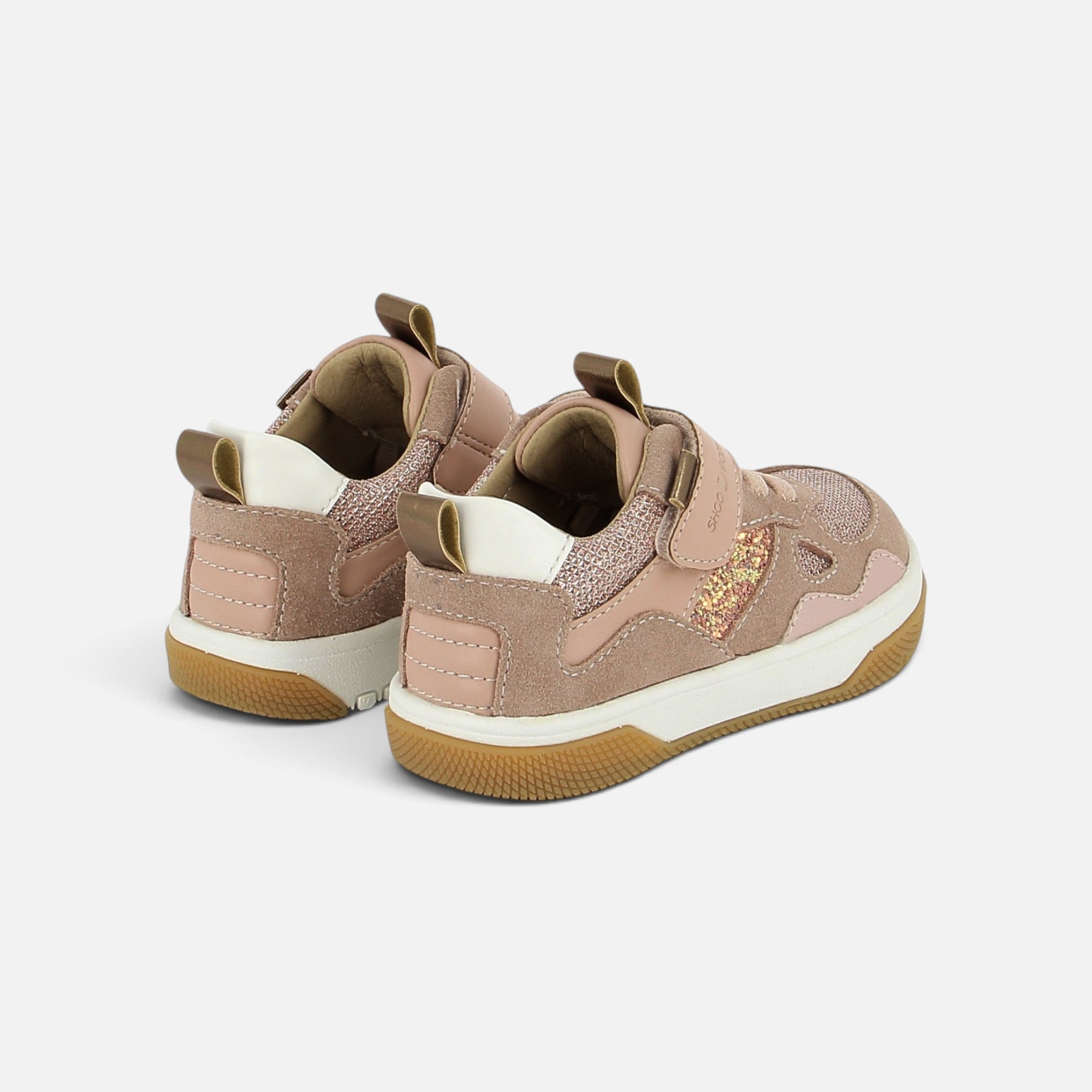 BARESKET JOG - VELOURS-GLITTER - PINK - BAREFOOT
