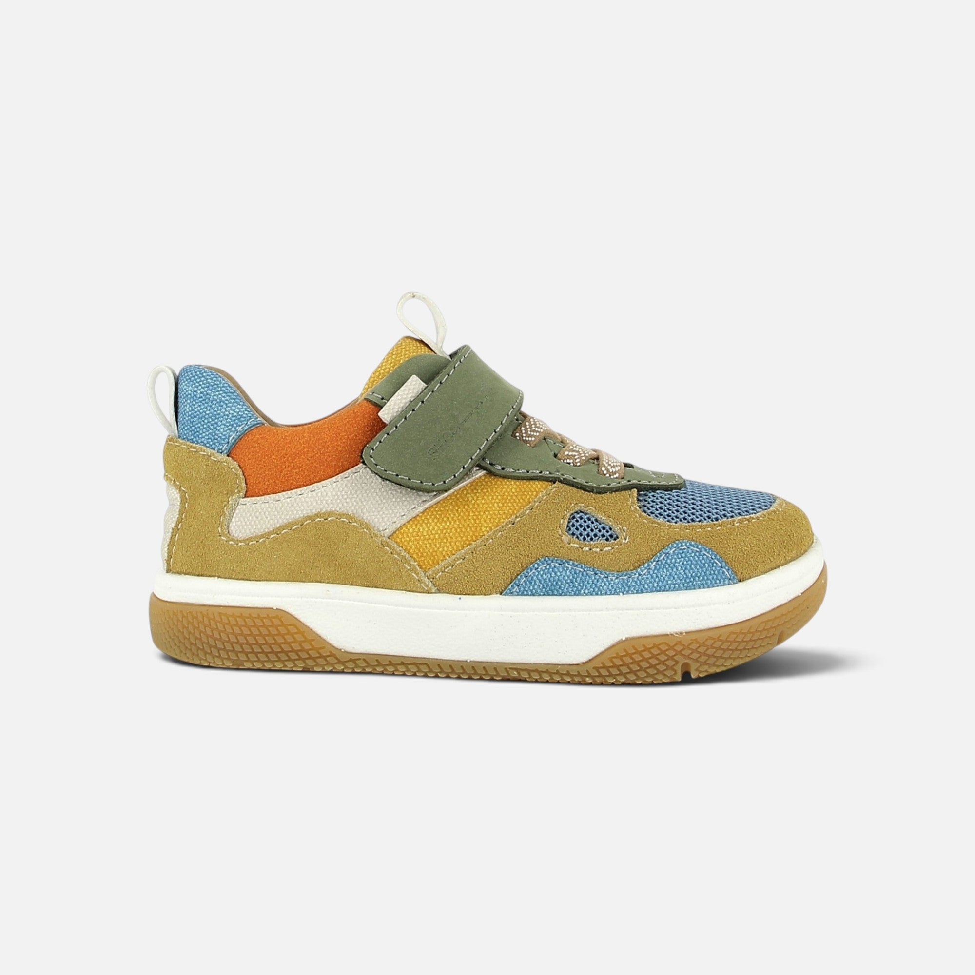 BARESKET JOG - VELOURS-MESH - CAMEL-JEANS - BASKETS