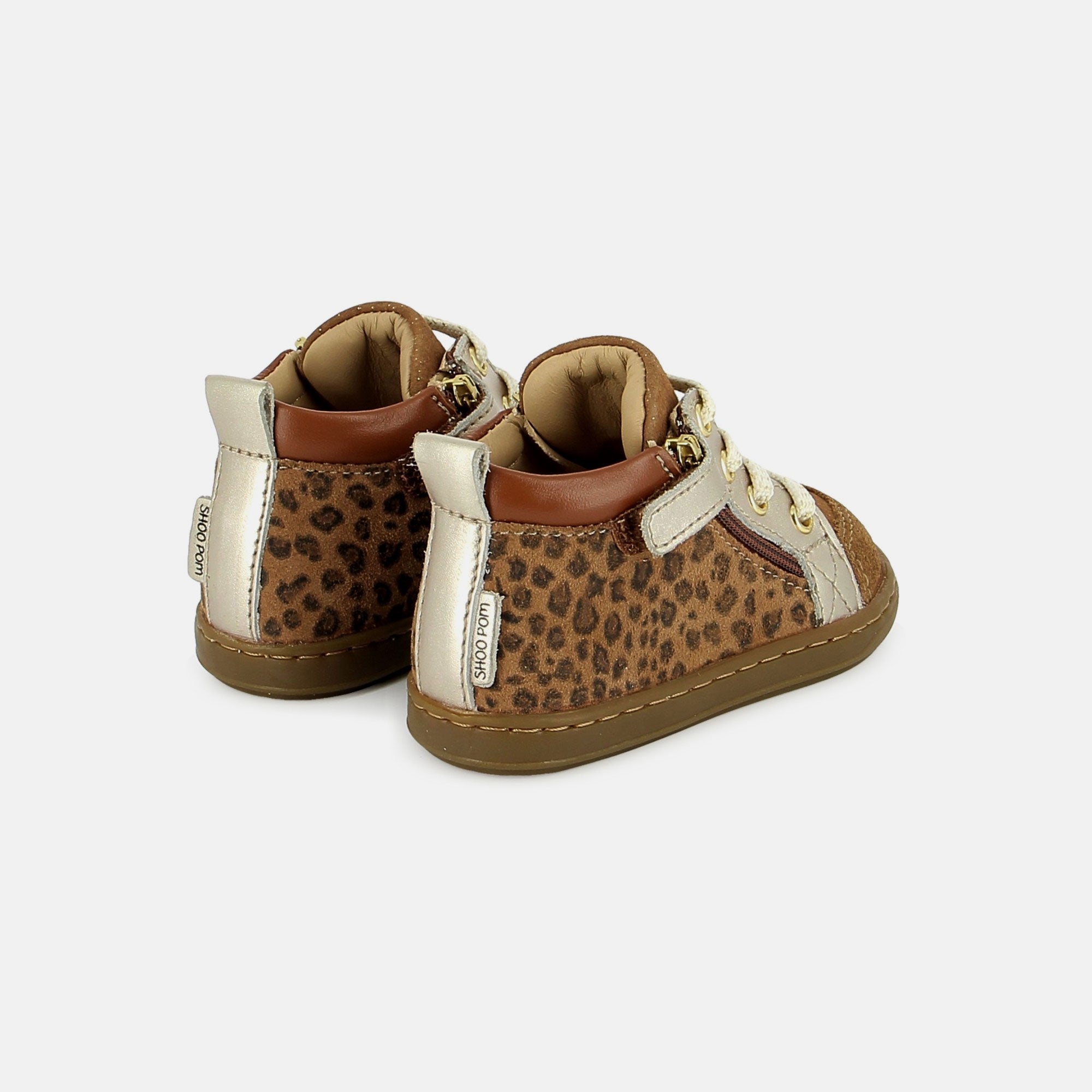 BOUBA BI ZIP GOAT LEOPARD CAMEL BASKETS