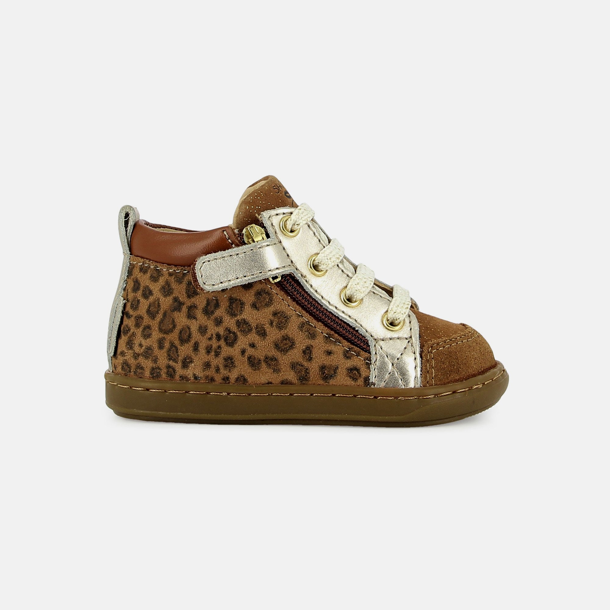 BOUBA BI ZIP GOAT LEOPARD CAMEL BASKETS