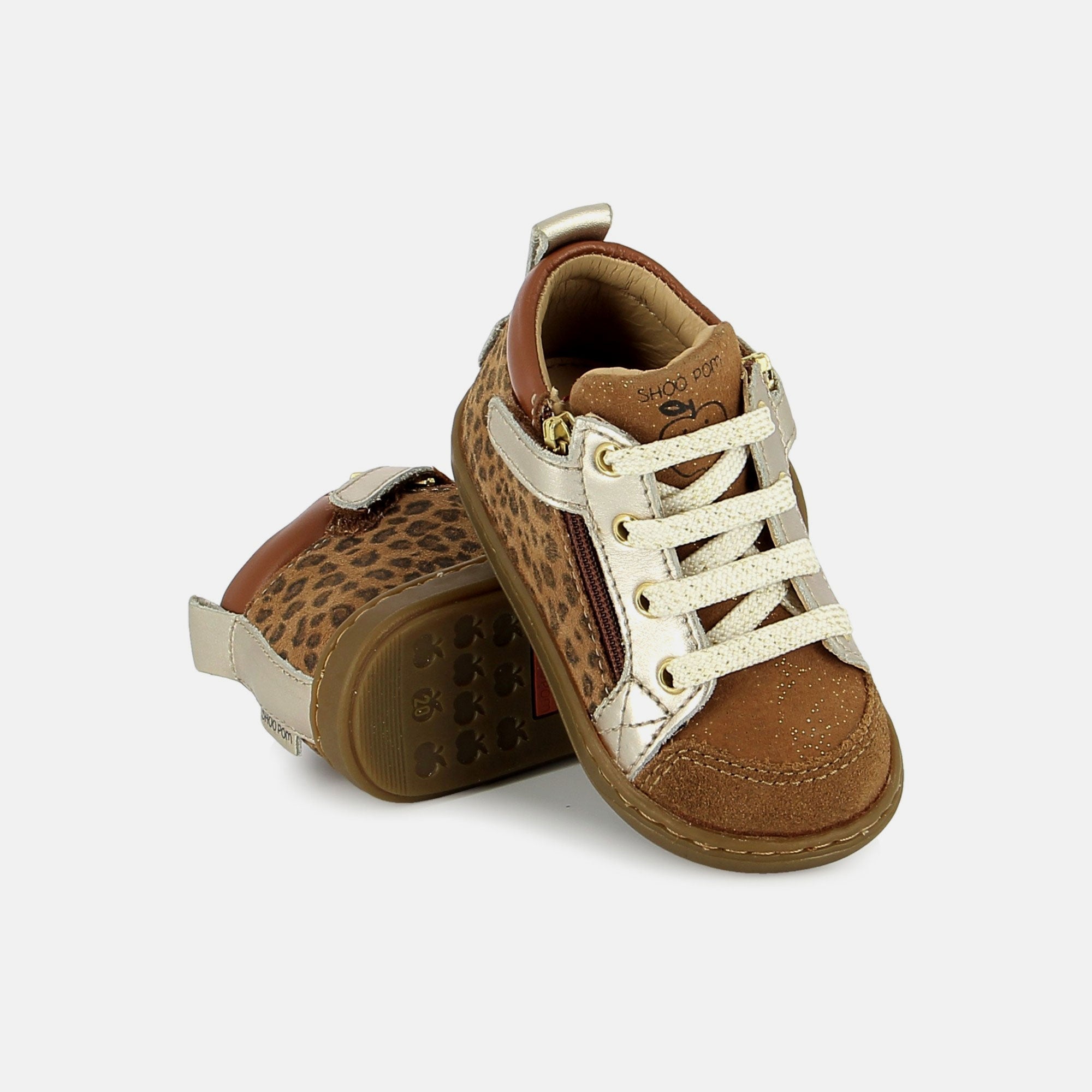 BOUBA BI ZIP GOAT LEOPARD CAMEL BASKETS