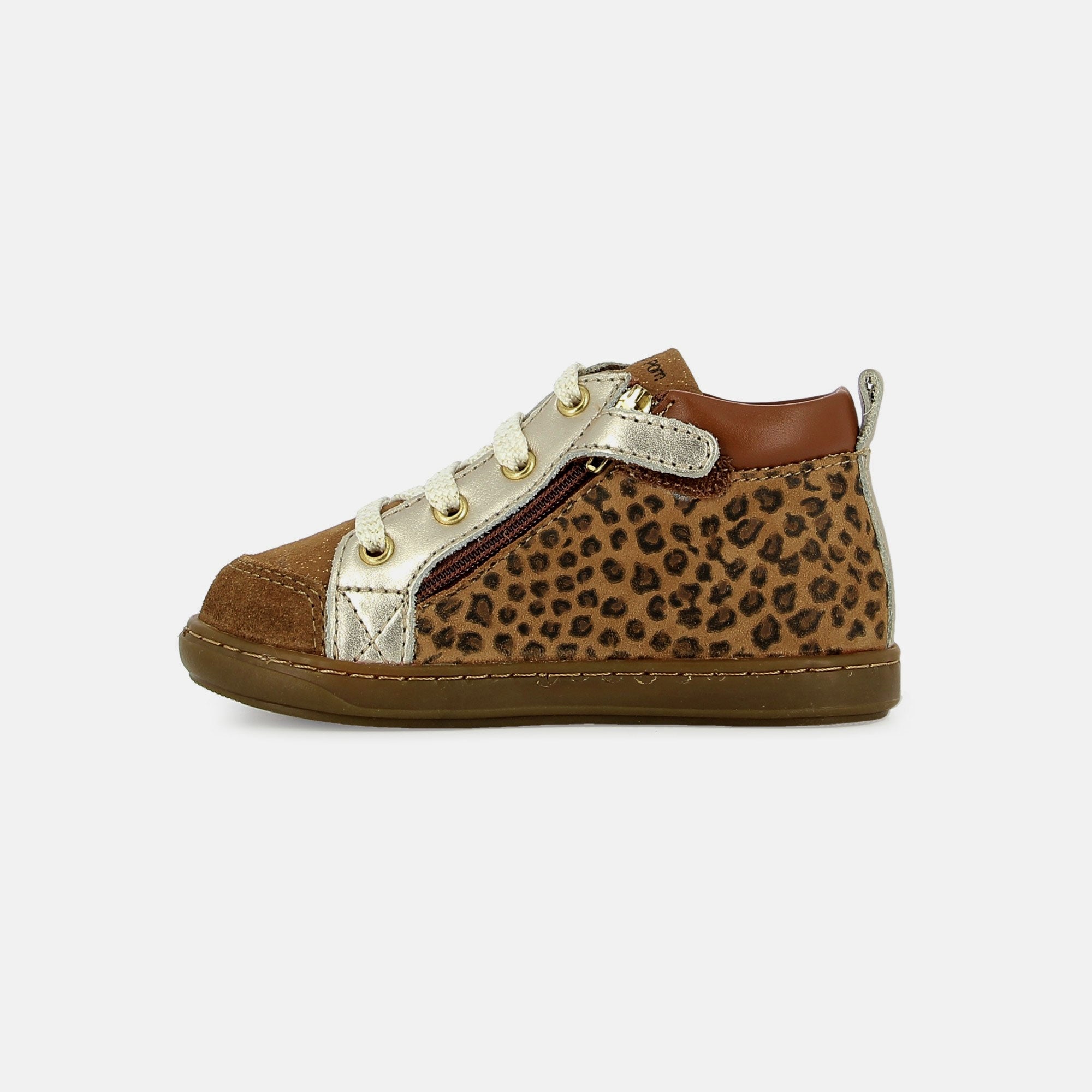 BOUBA BI ZIP GOAT LEOPARD CAMEL BASKETS