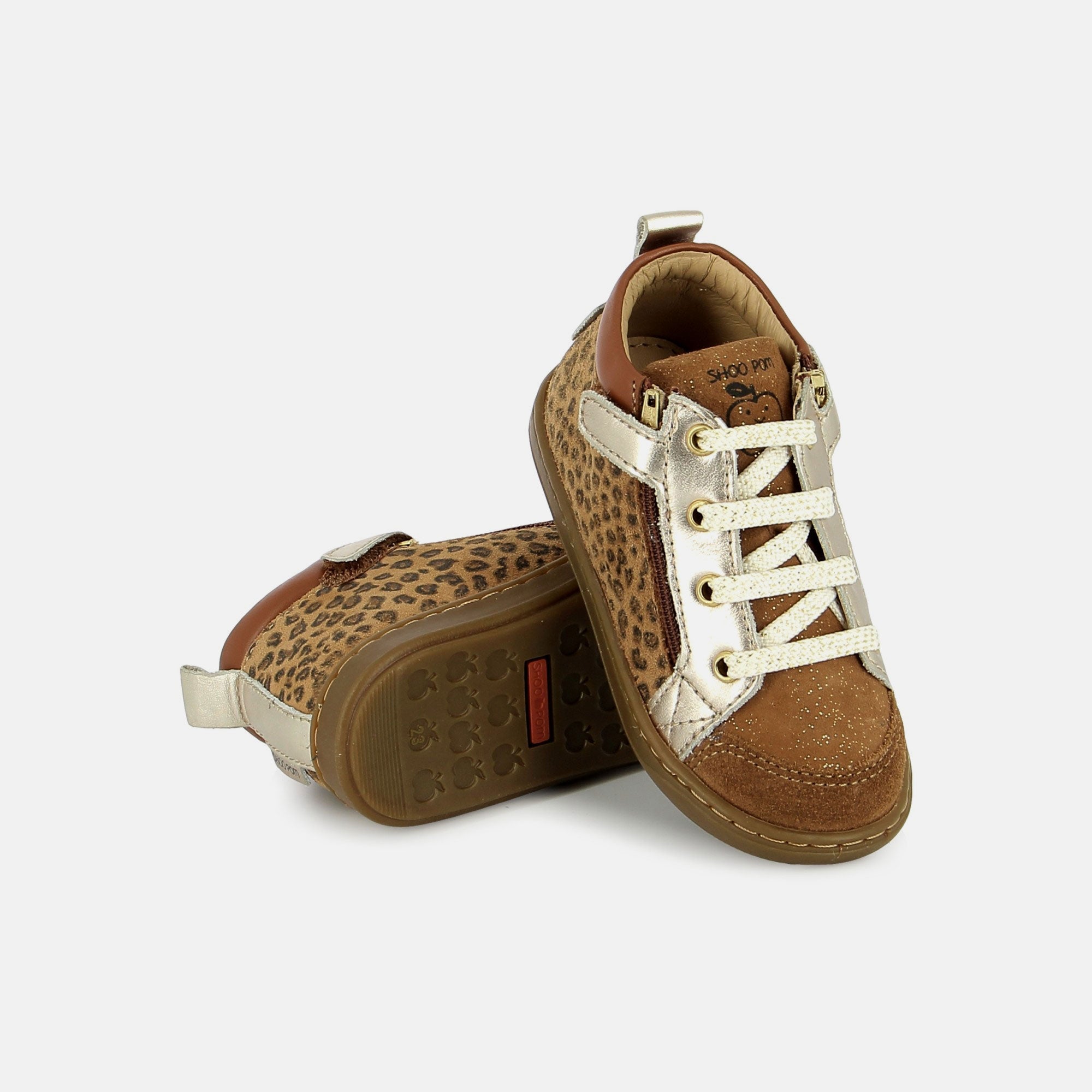 BOUBA BI ZIP GOAT LEOPARD CAMEL BASKETS