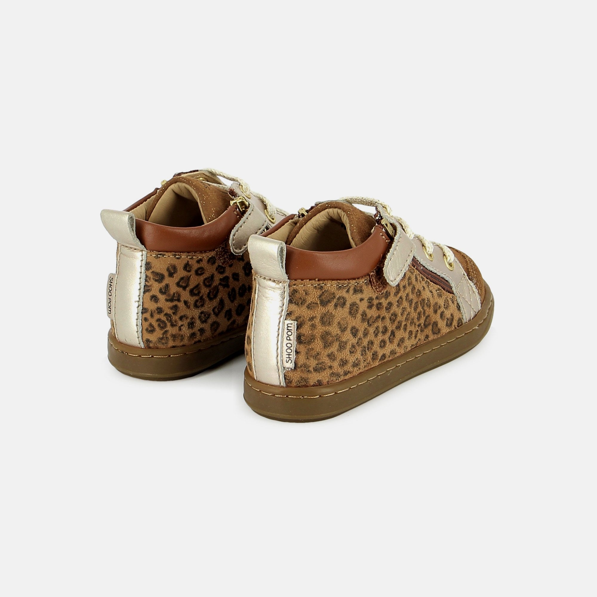 BOUBA BI ZIP GOAT LEOPARD CAMEL BASKETS