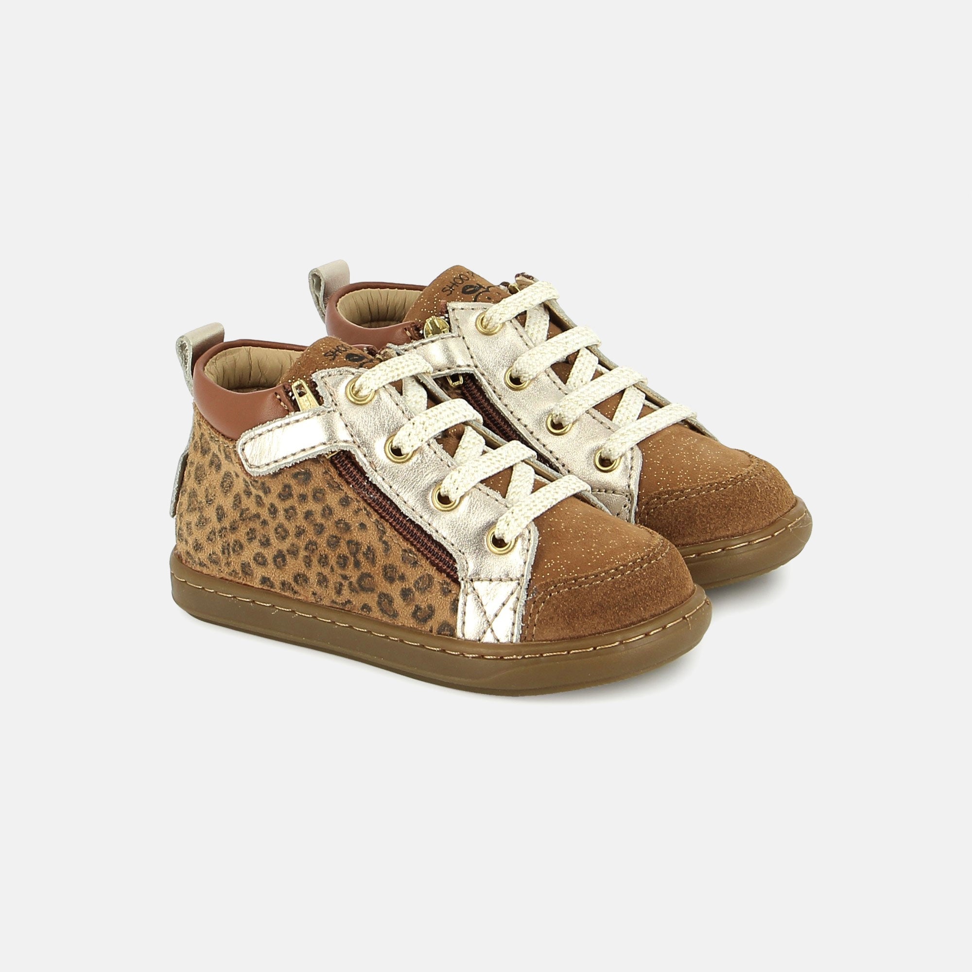 BOUBA BI ZIP GOAT LEOPARD CAMEL BASKETS