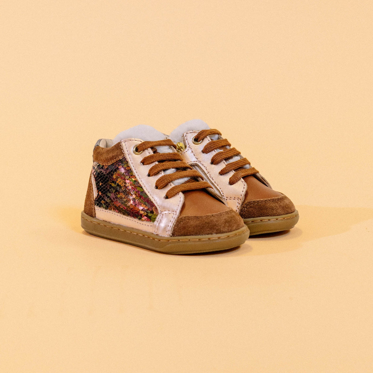 BOUBA CONNECT - LAMINATO-VELOUR - CAMEL-LIGHT COPPER - BASKETS