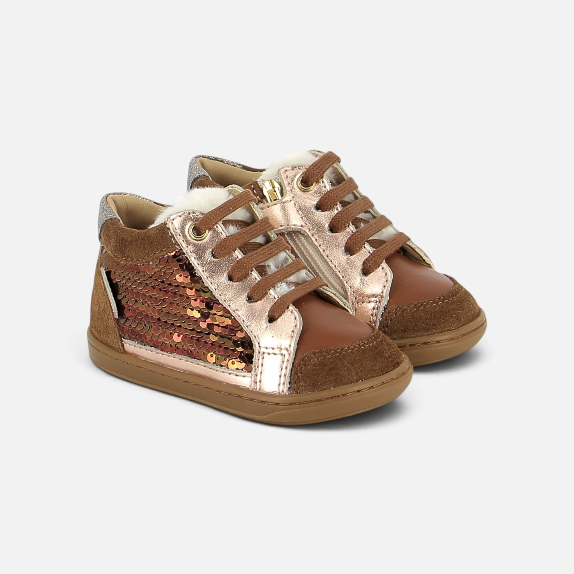 BOUBA CONNECT - LAMINATO-VELOUR - CAMEL-LIGHT COPPER - BASKETS