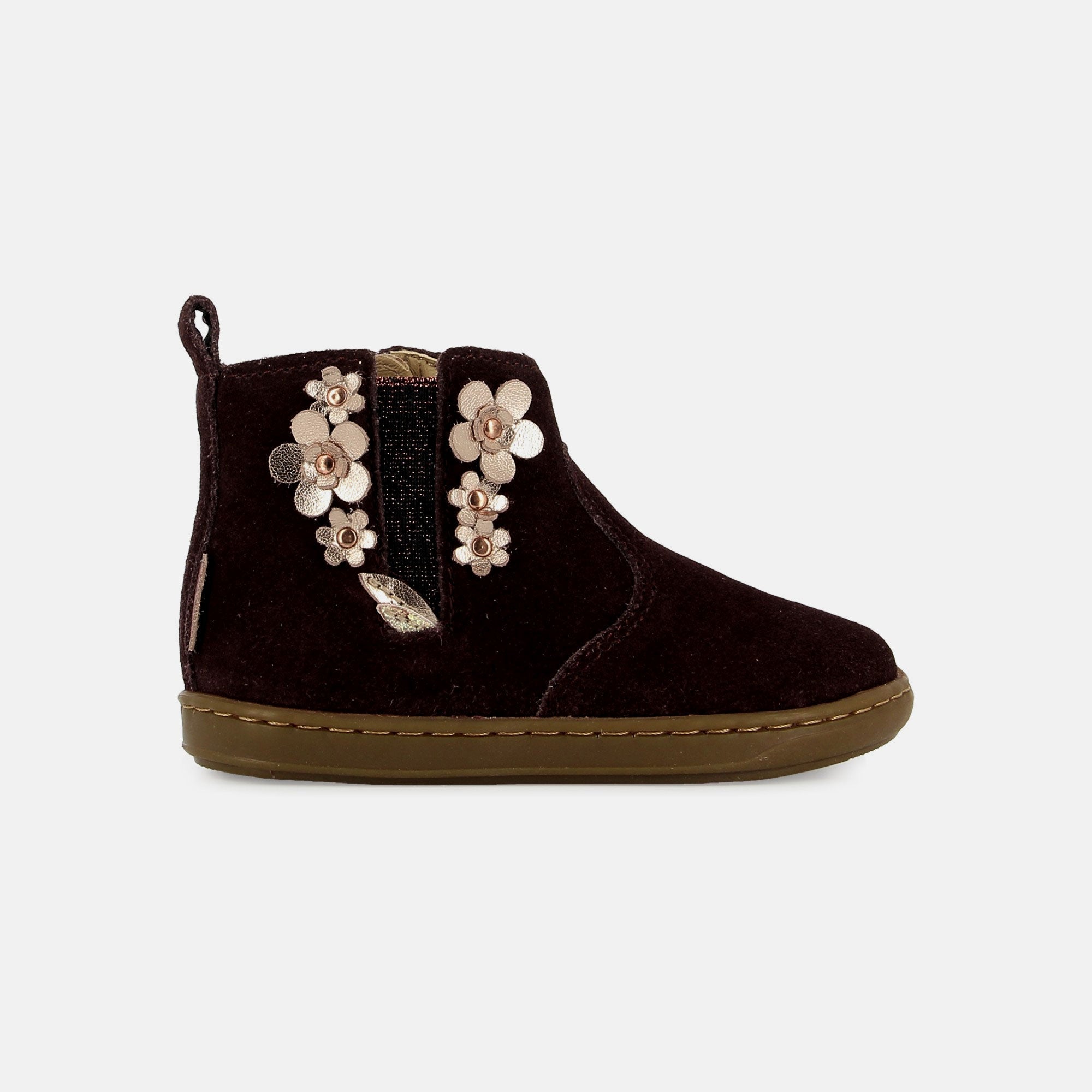 BOUBA MULTIFLO - VELOURS OILY - PURPLE - BOOTS & BOTTINES