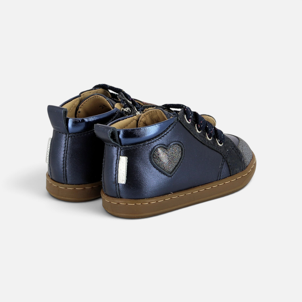 BOUBA NEW HEART - LAMINATO - NAVY - BASKETS