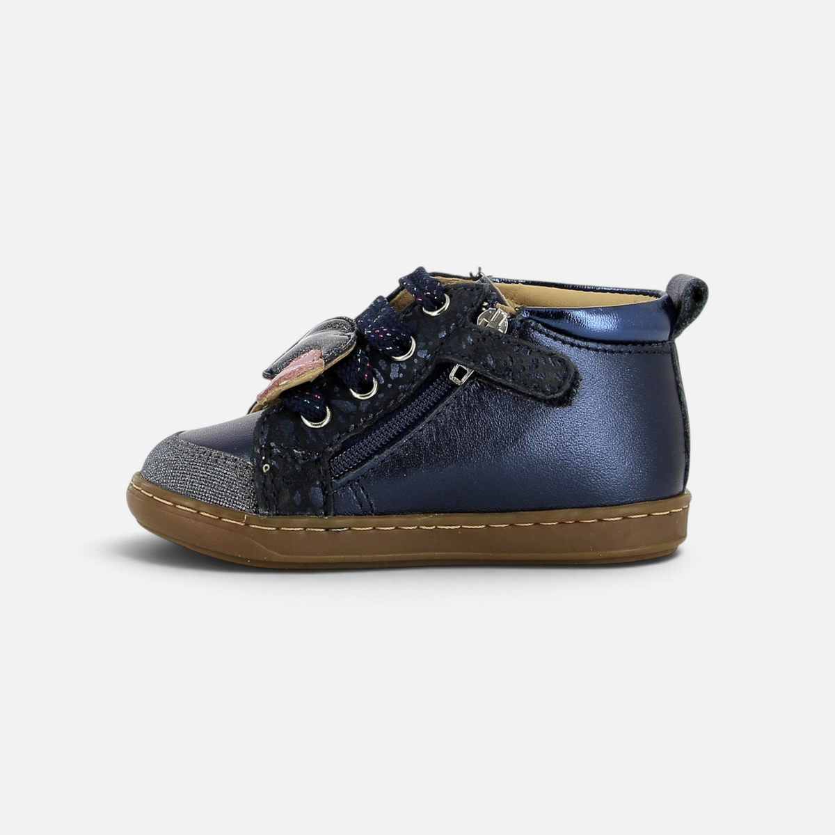 BOUBA NEW HEART - LAMINATO - NAVY - BASKETS