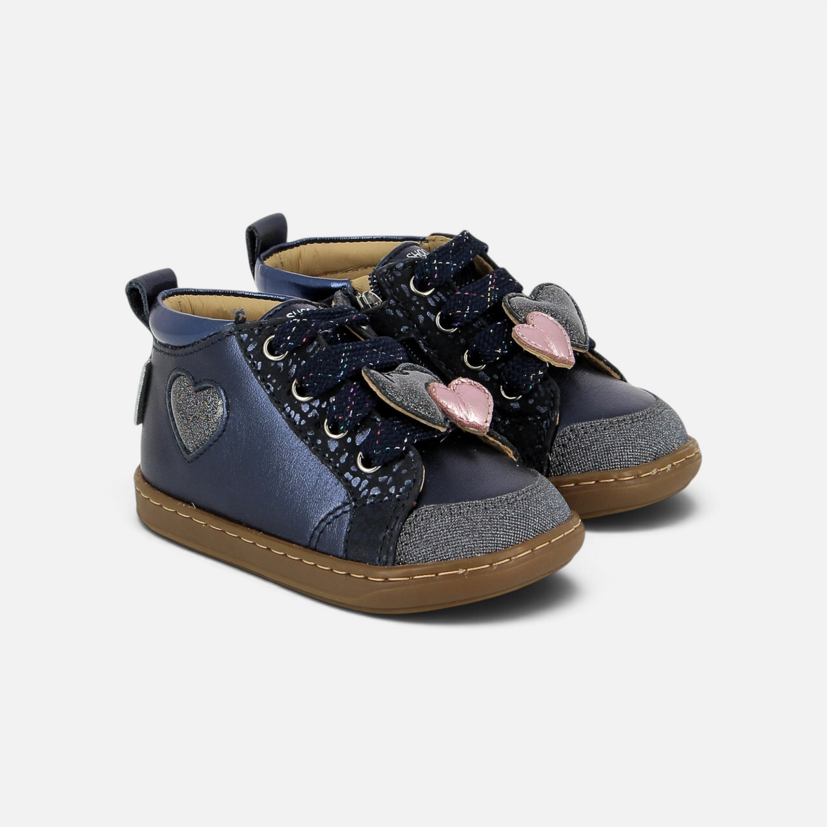 BOUBA NEW HEART - LAMINATO - NAVY - BASKETS