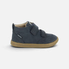 Chaussure premiers-pas Shoo Pom Bouba Scroll Easy en nubuck bleu marine avec fermeture à scratchs et semelle souple