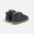 Chaussures premiers-pas Shoo Pom Bouba Scroll Easy en nubuck bleu marine avec semelle en caoutchouc souple