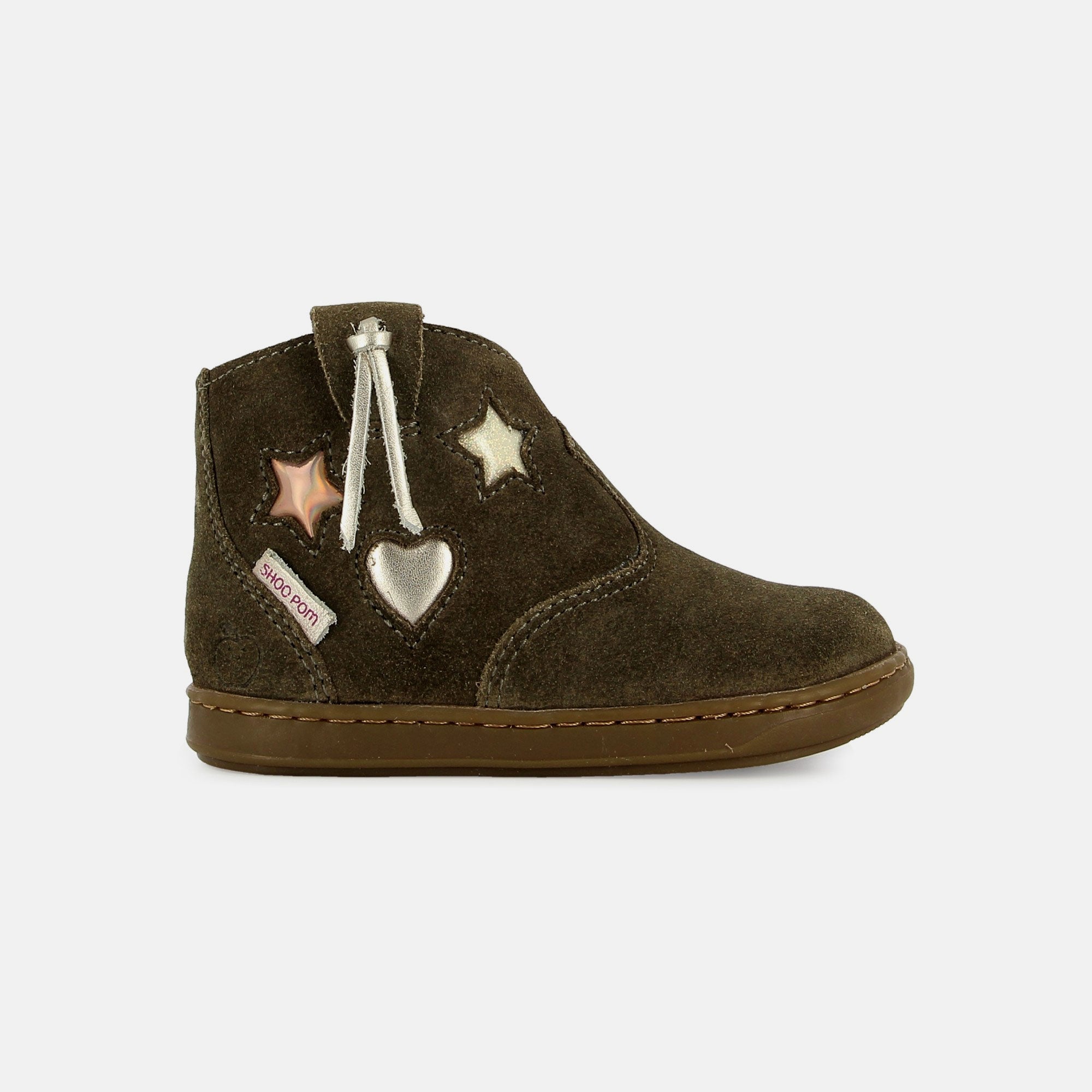 BOUBA WEST - VELOURS OILY - KAKI - BOOTS & BOTTINES
