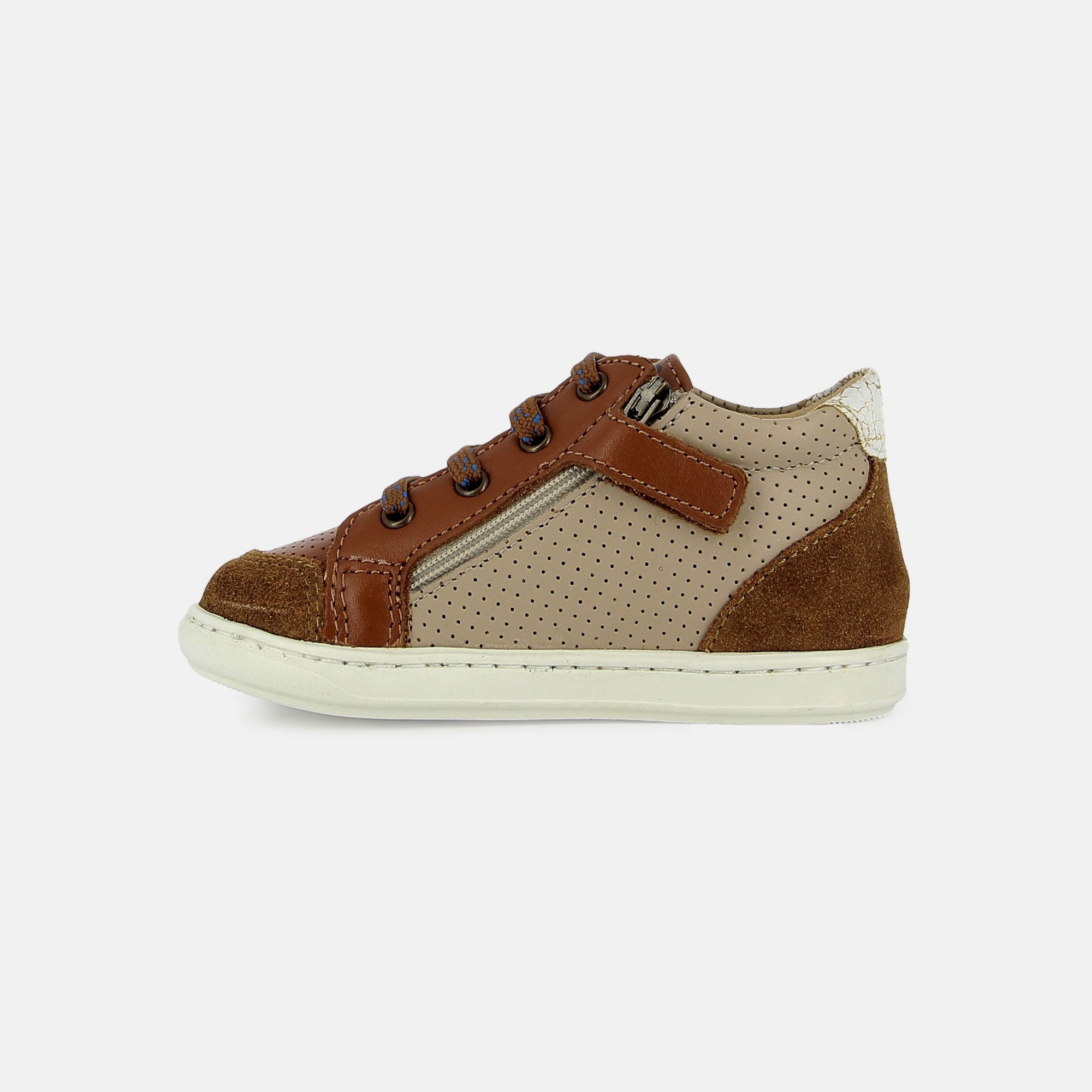 BOUBA ZIP BOX NAPPA DK CAMEL MASTIC BASKETS