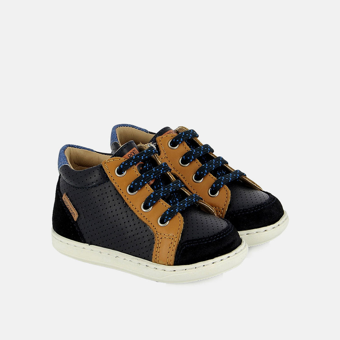 BOUBA ZIP BOX - NAPPA - NAVY - BASKETS