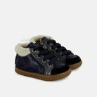 BOUBA ZIP HAIR - DUST-FUR - NAVY - BASKETS