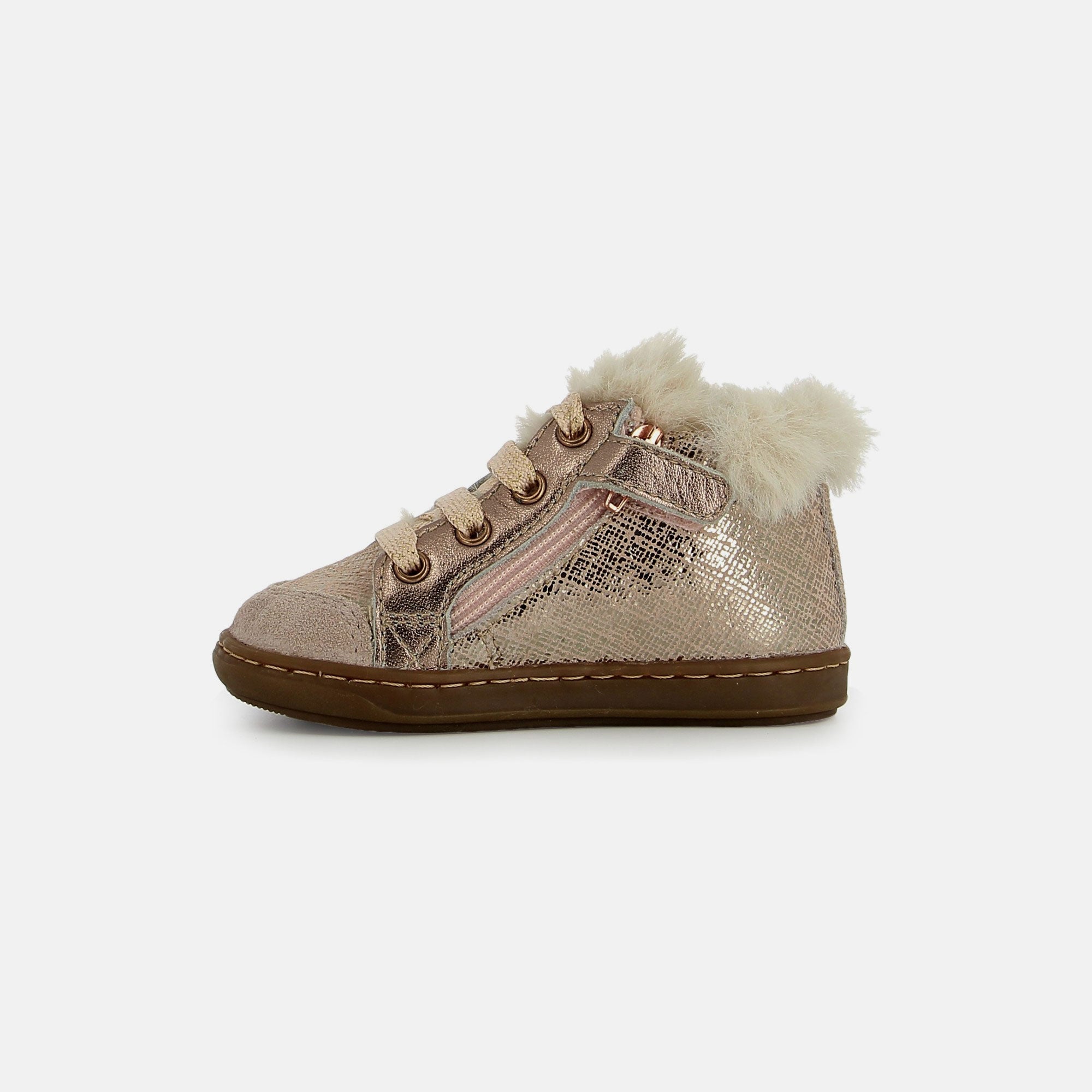 BOUBA ZIP HAIR - LINEN-FUR - PINK - PREMIERS
