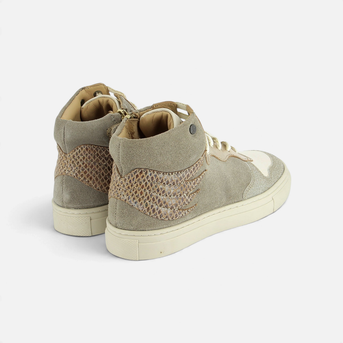 ELOW WINGS - VELOURS - DK BEIGE - BASKETS