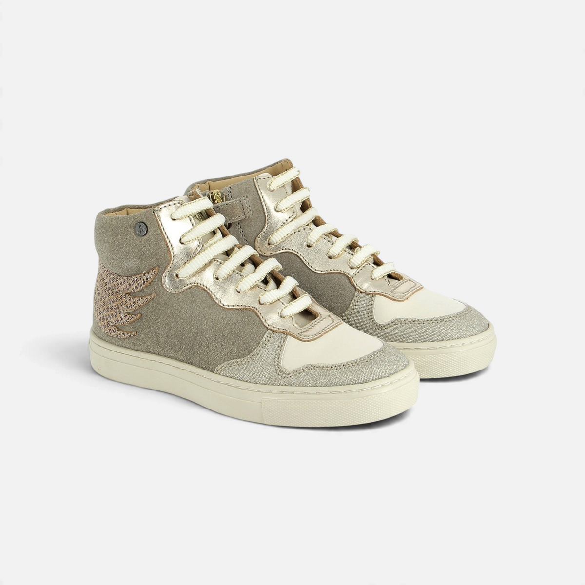 ELOW WINGS - VELOURS - DK BEIGE - BASKETS