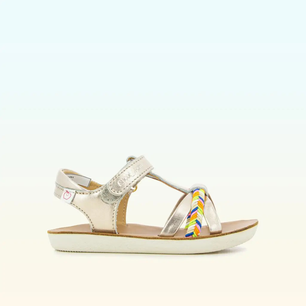 GOA SALOME - COW ALASKA - LIGHT BRONZE - ORANGE FLUO