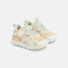 JOGGY SCRATCH - FANCY NEON GRID - ORANGE OFF WHITE - SNEAKERS