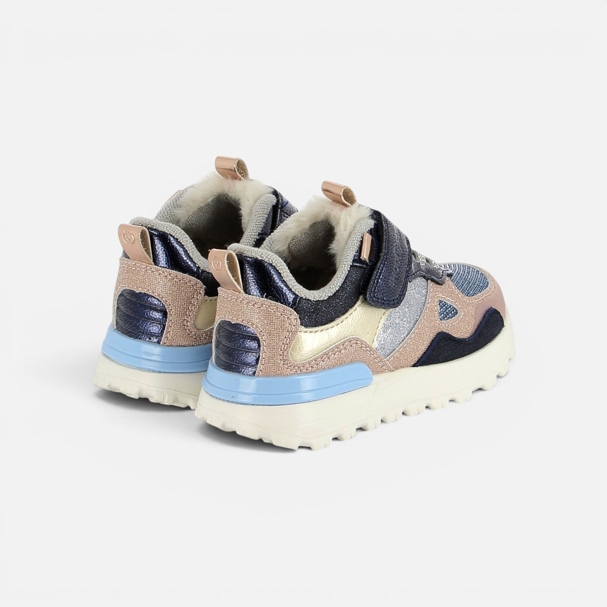 JOGGY SCRATCH - GLITTER-LAMINAT - COPPER-NAVY - BASKETS
