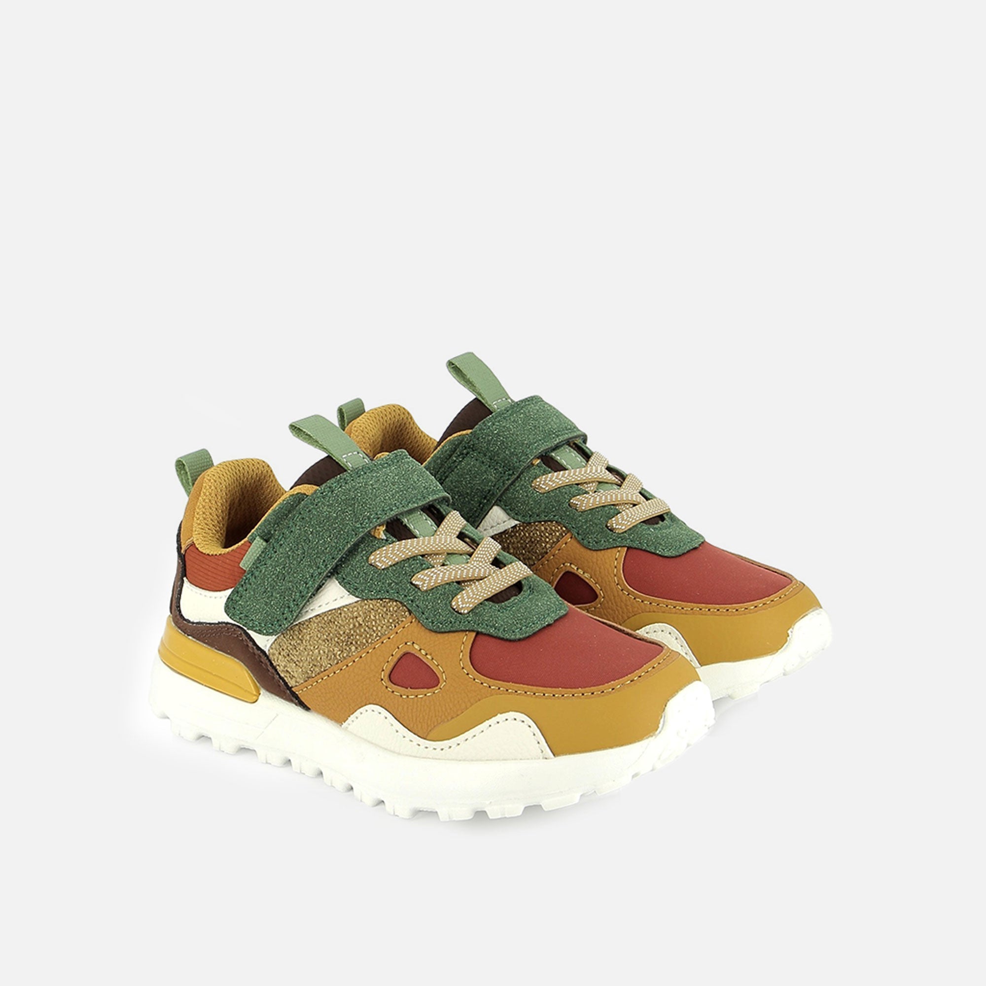 JOGGY SCRATCH - NYLON-FELT - FOX-GREEN-OCRE
