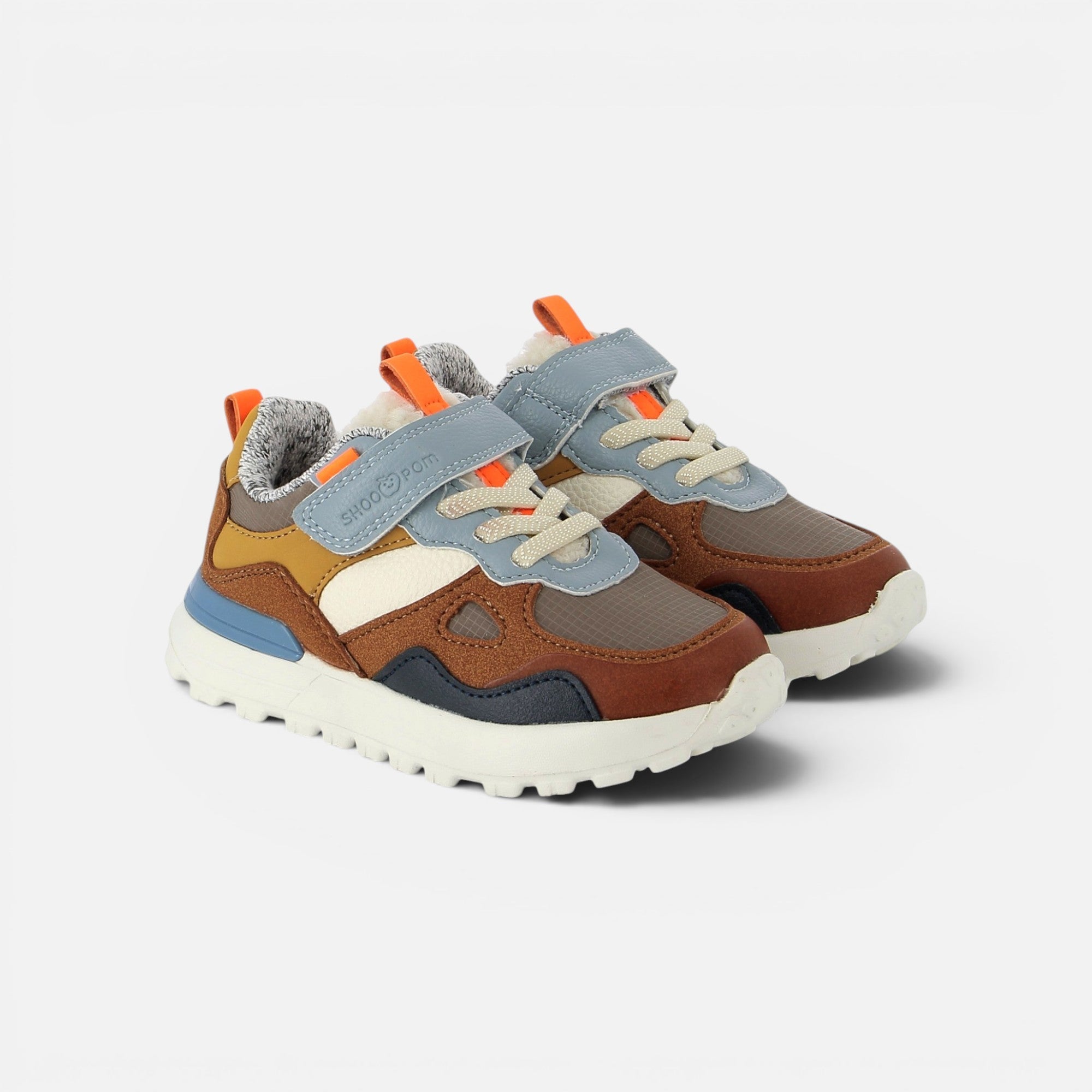 JOGGY SCRATCH - PUR NAPPA - BROWN-JEANS - BASKETS