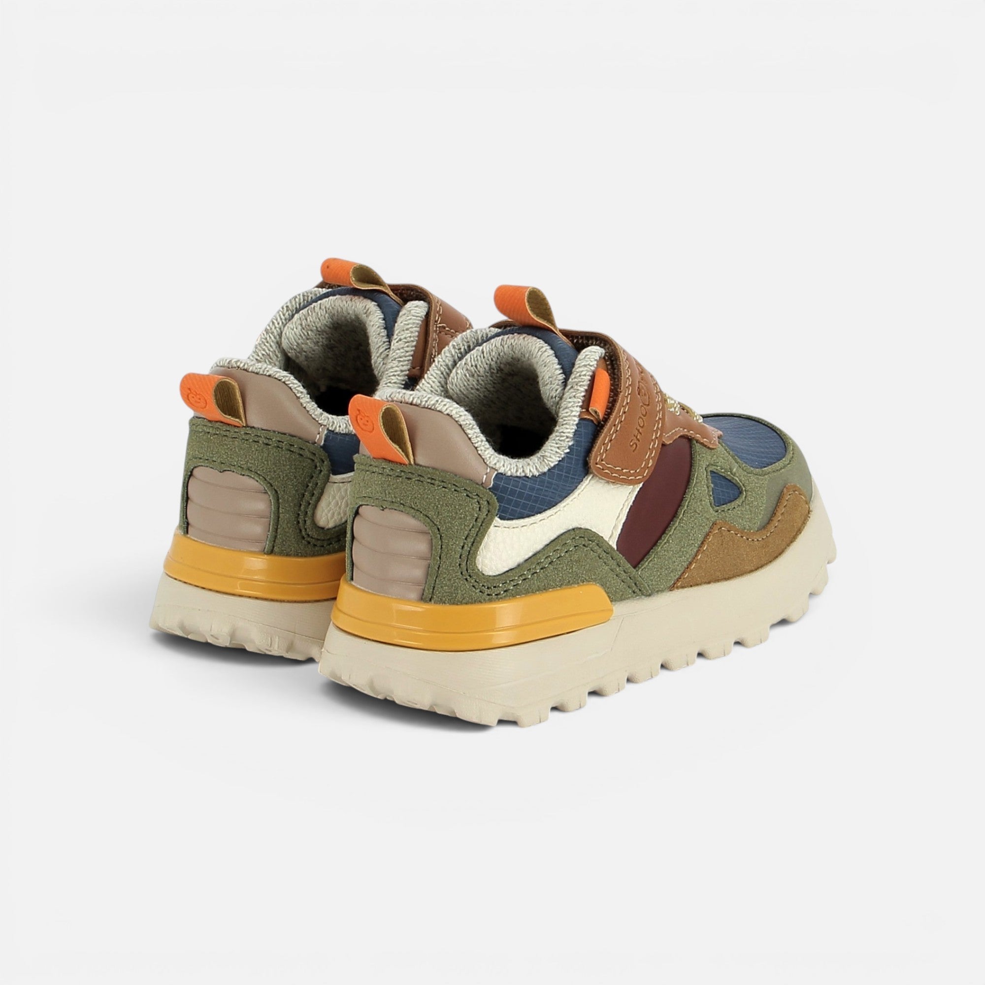 JOGGY SCRATCH - PUR NAPPA - NAVY-KAKI - BASKETS