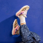JOGGY SCRATCH - PUR VERNIS-FUR - MULTI-LEO FLUO - BASKETS