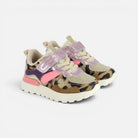 JOGGY SCRATCH - PUR VERNIS-FUR - MULTI-LEO FLUO - BASKETS
