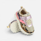 JOGGY SCRATCH - PUR VERNIS-FUR - MULTI-LEO FLUO - BASKETS