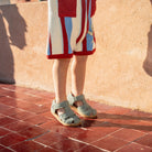 PIKA SCRATCH - NUBUCK - CASTR GREY-CAMEL - SANDALS