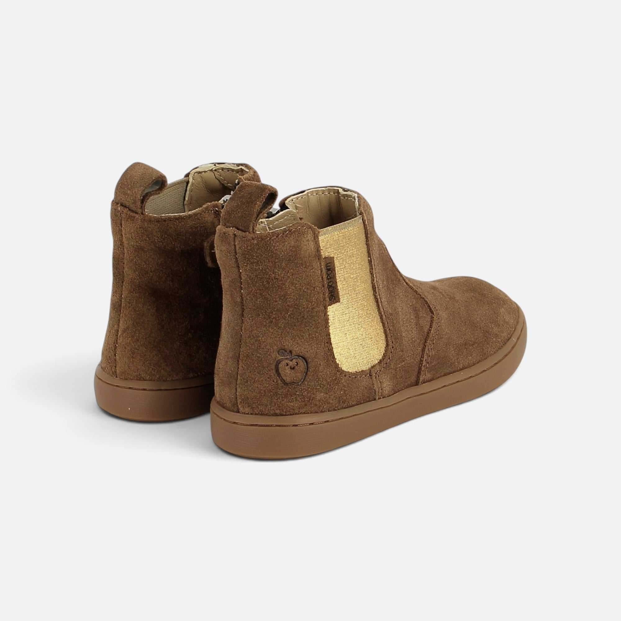 PLAY CHELSEA - VELOURS OILY - CAMEL - BOOTS & BOTTINES